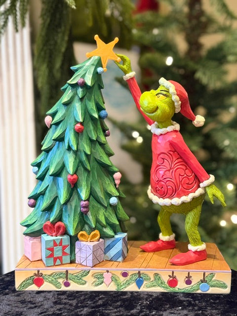 GRINCH BY JIM SHORE - GRINCH PULLING TREE STAR 6018961