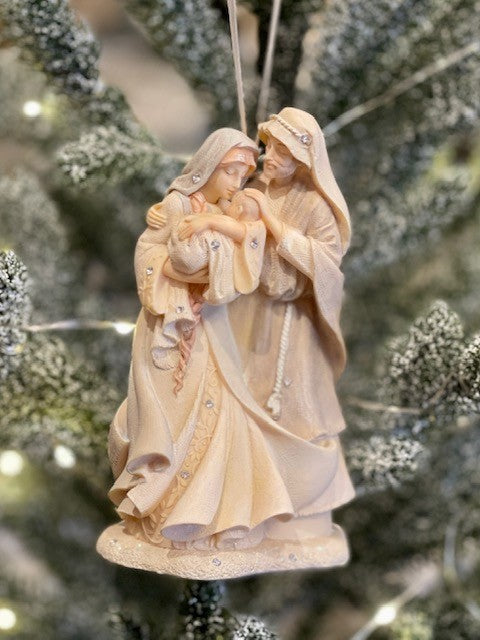 FOUNDATIONS CHRISTMAS - 11.25CM HOLY FAMILY HANGING ORNAMENT