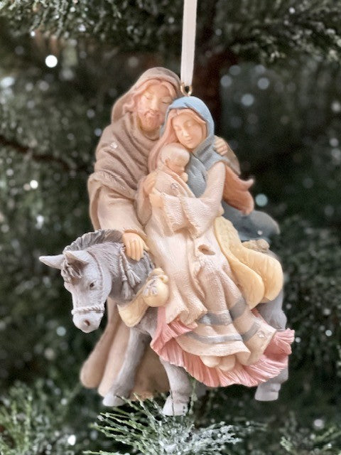 FOUNDATIONS CHRISTMAS - HOLY FAMILY HANGING ORNAMENT 4058698