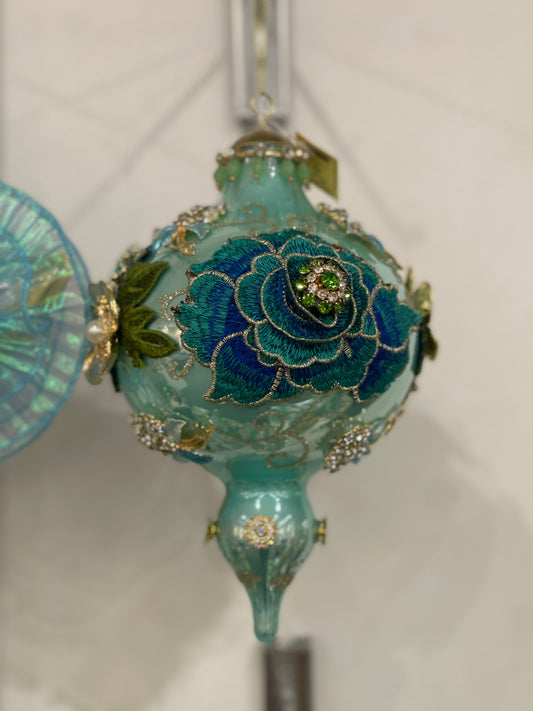 MARK ROBERTS KING'S JEWEL TURQUOISE EXTRA FANCY FINIAL 9 INCH ORNAMENT 36-54372