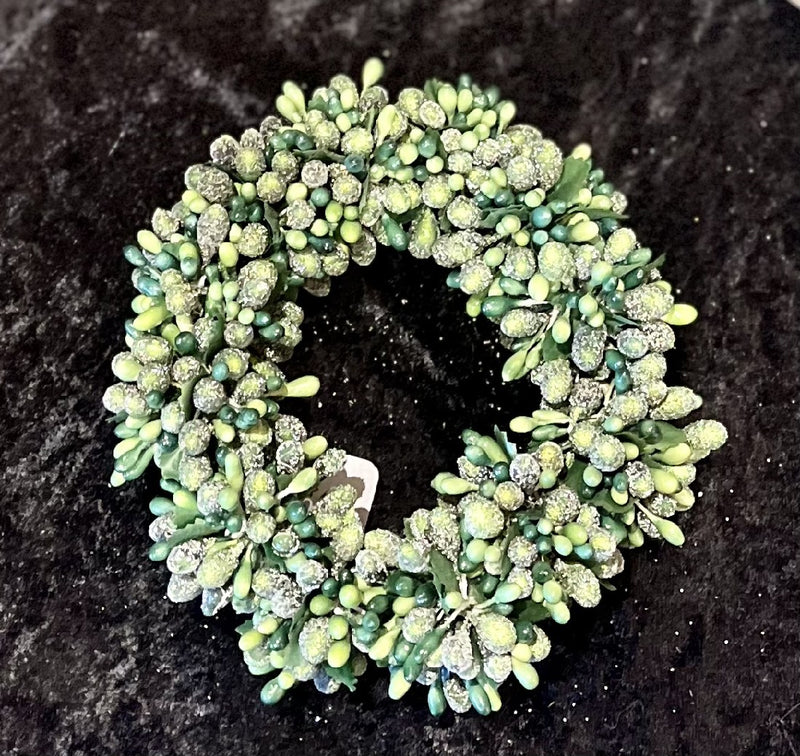 GREEN BERRY CANDLE RING 4010101