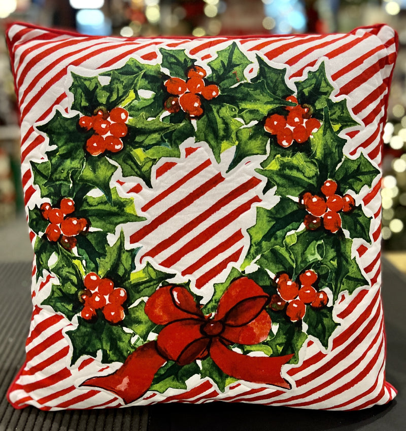 VINTAGE WREATH PILLOW 4045518