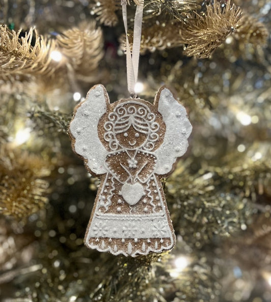 HOLIDAY SPICE - ANGEL GINGERBREAD HANGING ORNAMENT 4110247