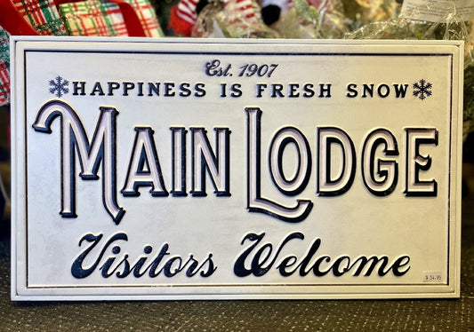 MAIN LODGE TIN WALL ART 4159078