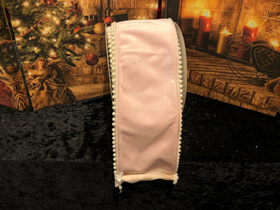 PALE PINK VELOUR WITH PEARL EDGES RIBBON 3871795