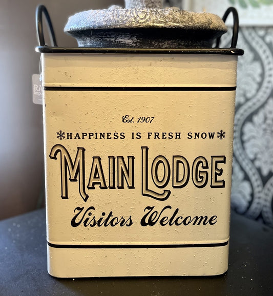 MAIN LODGE LARGE TIN BUCKET 4111245