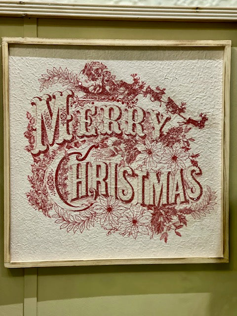 MERRY CHRISTMAS VINTAGE LOOK FRAME 4559132