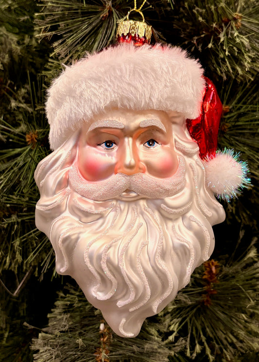 ERIC CORTINA FATHER CHRISTMAS GLASS HANGING ORNAMENT 4553099