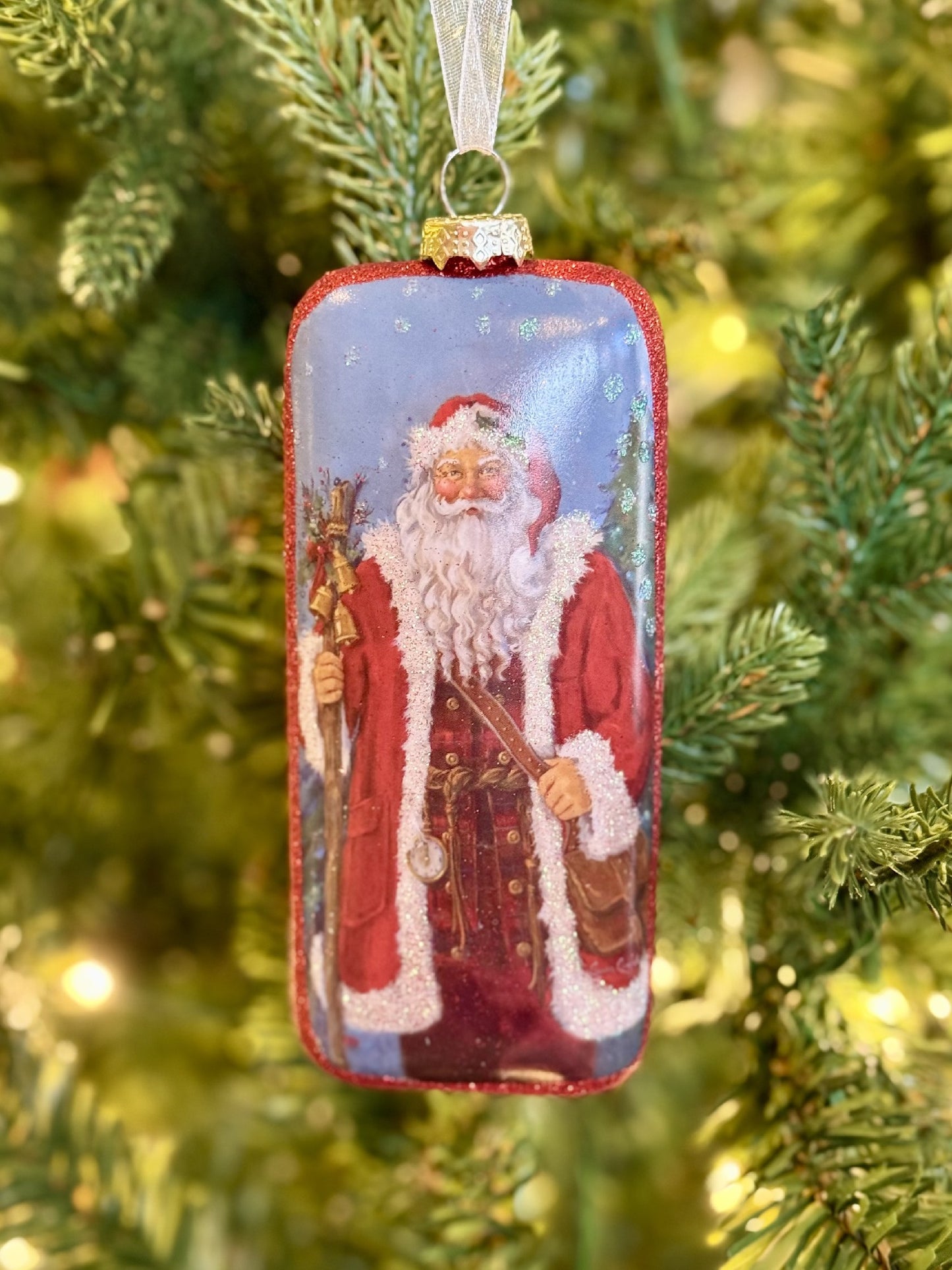 Glass Father Christmas Ornament 4524840