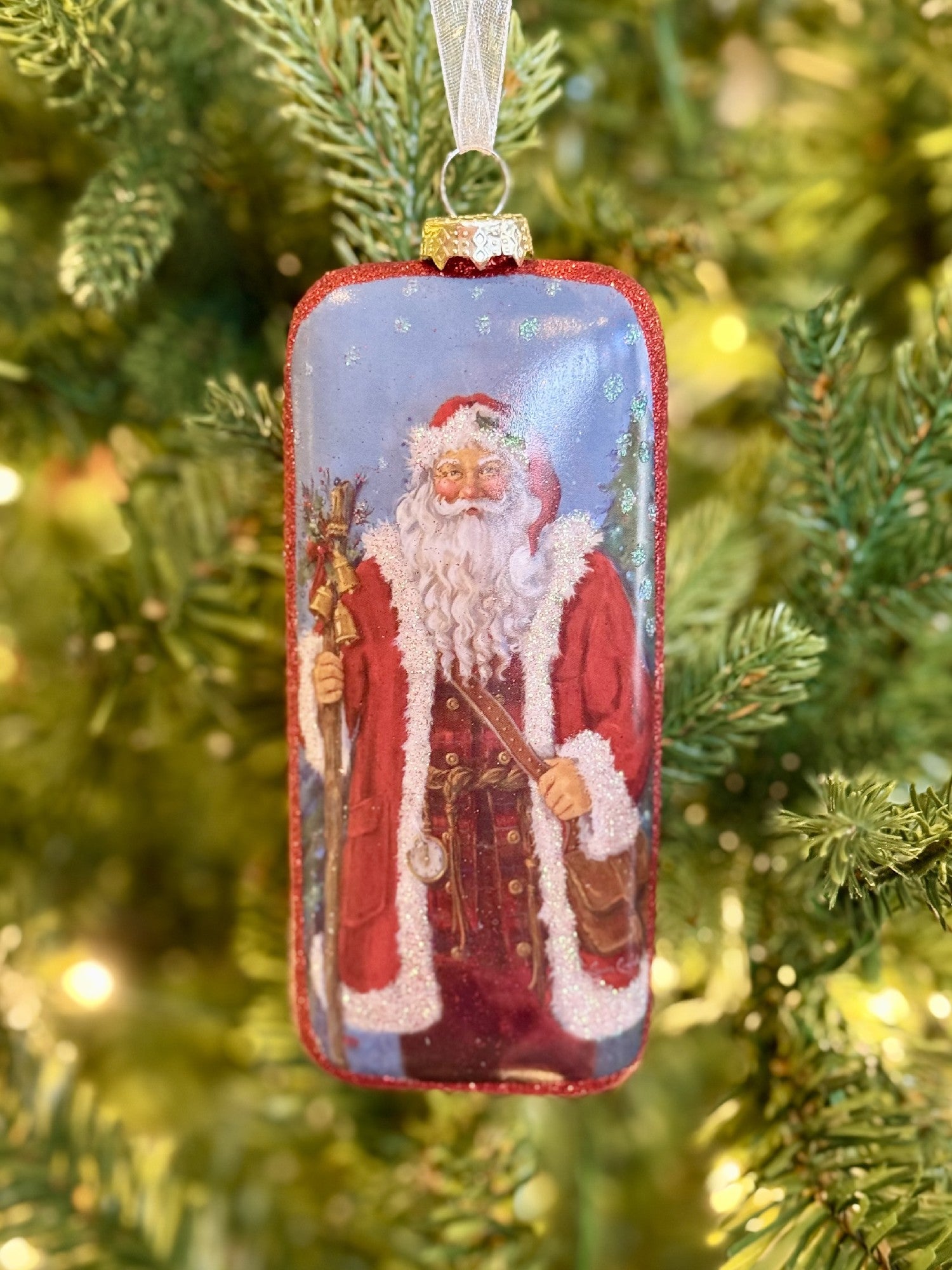 Glass Father Christmas Ornament 4524840