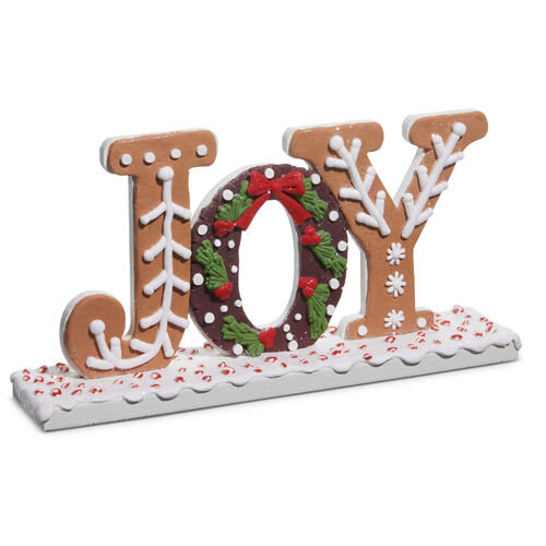 GINGERBREAD JOY STANDING SIGN 4516669