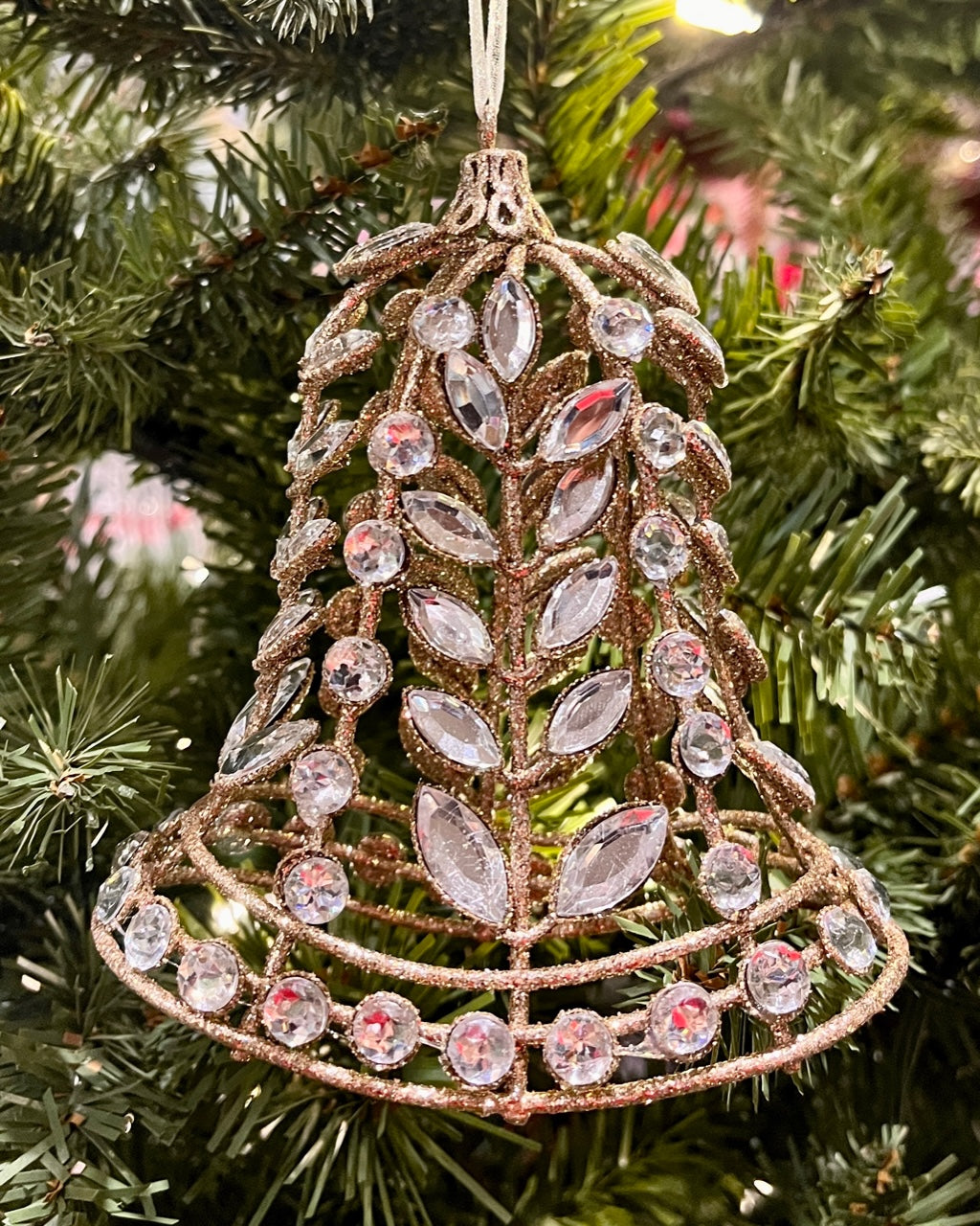5" GOLD JEWELED BELL ORNAMENT 4513514