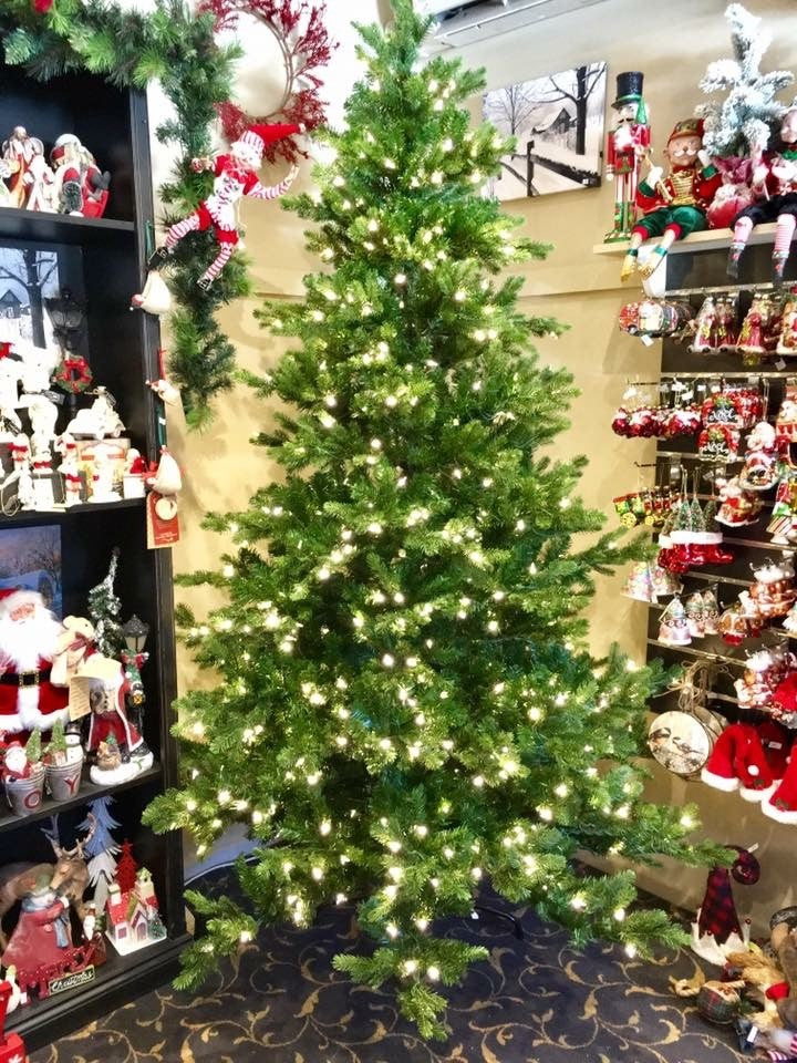 7FT 6IN FOREVER LIT SPRUCE GREEN TREE BY RAZ IMPORTS (NOTE EXTRA POST REQUIRED SEE DESCRIPTION)