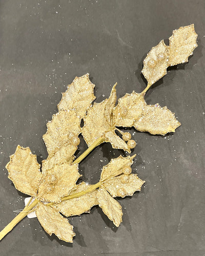 GOLD HOLLY 24 INCH SPRAY F4406637