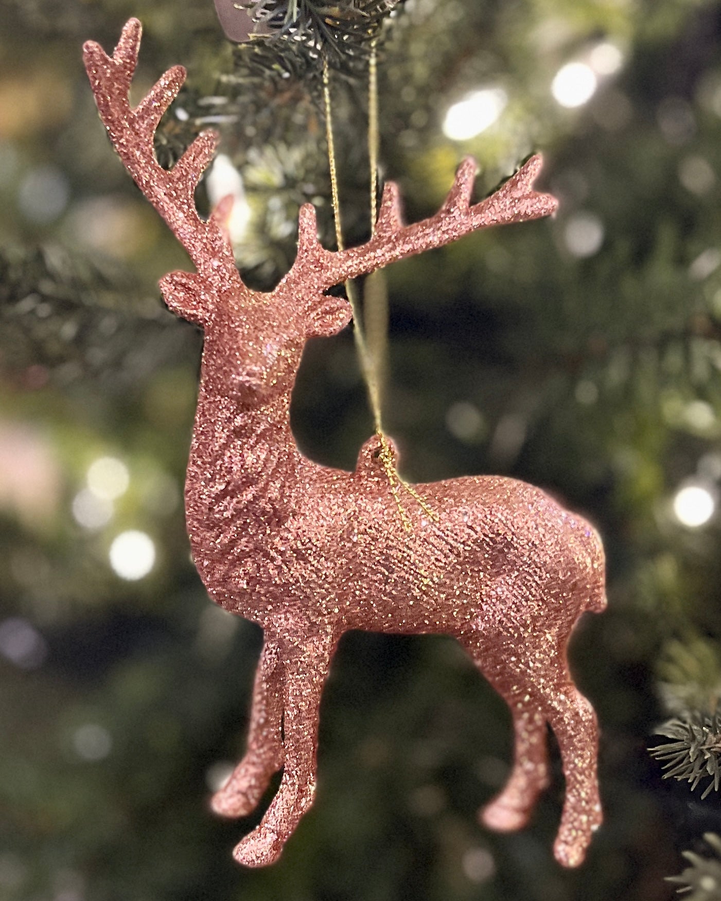 BRONZE DEER 5 INCH HANGING ORNAMENT 4415534