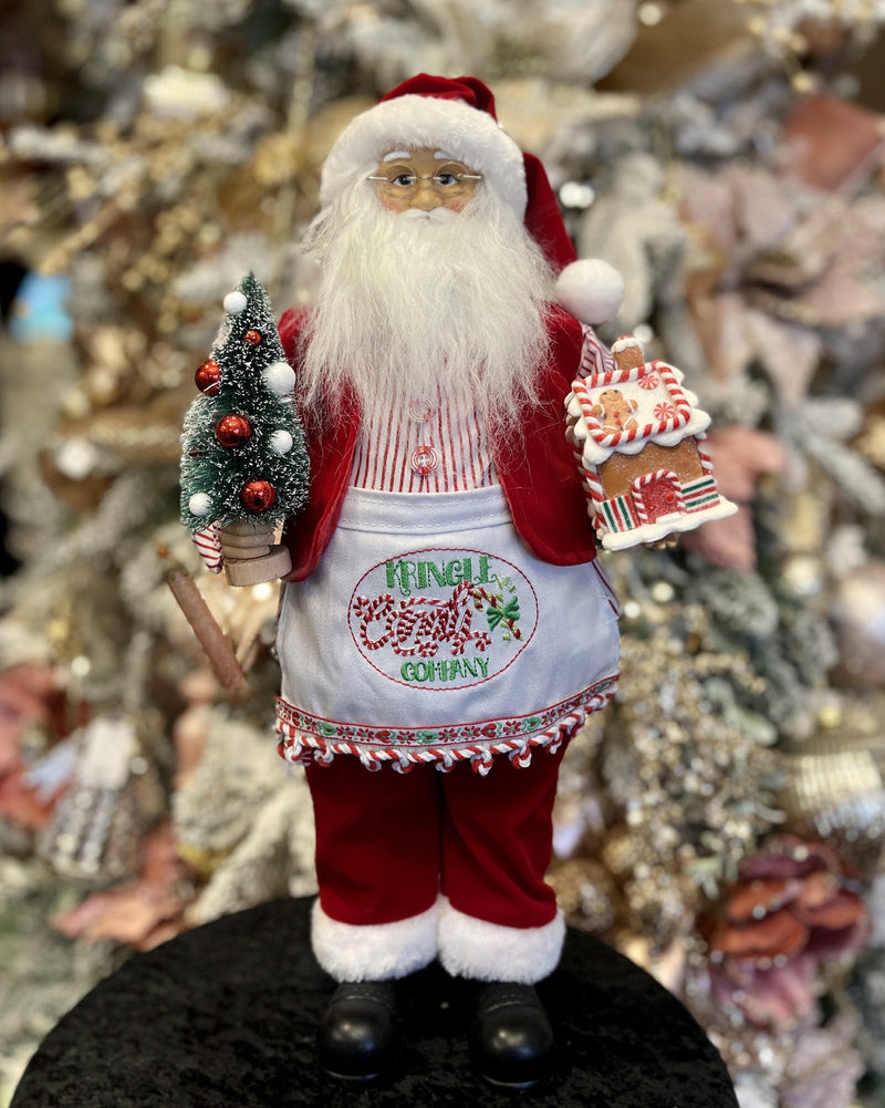 PEPPERMINT KRINGLE SANTA WITH APRON 4315629