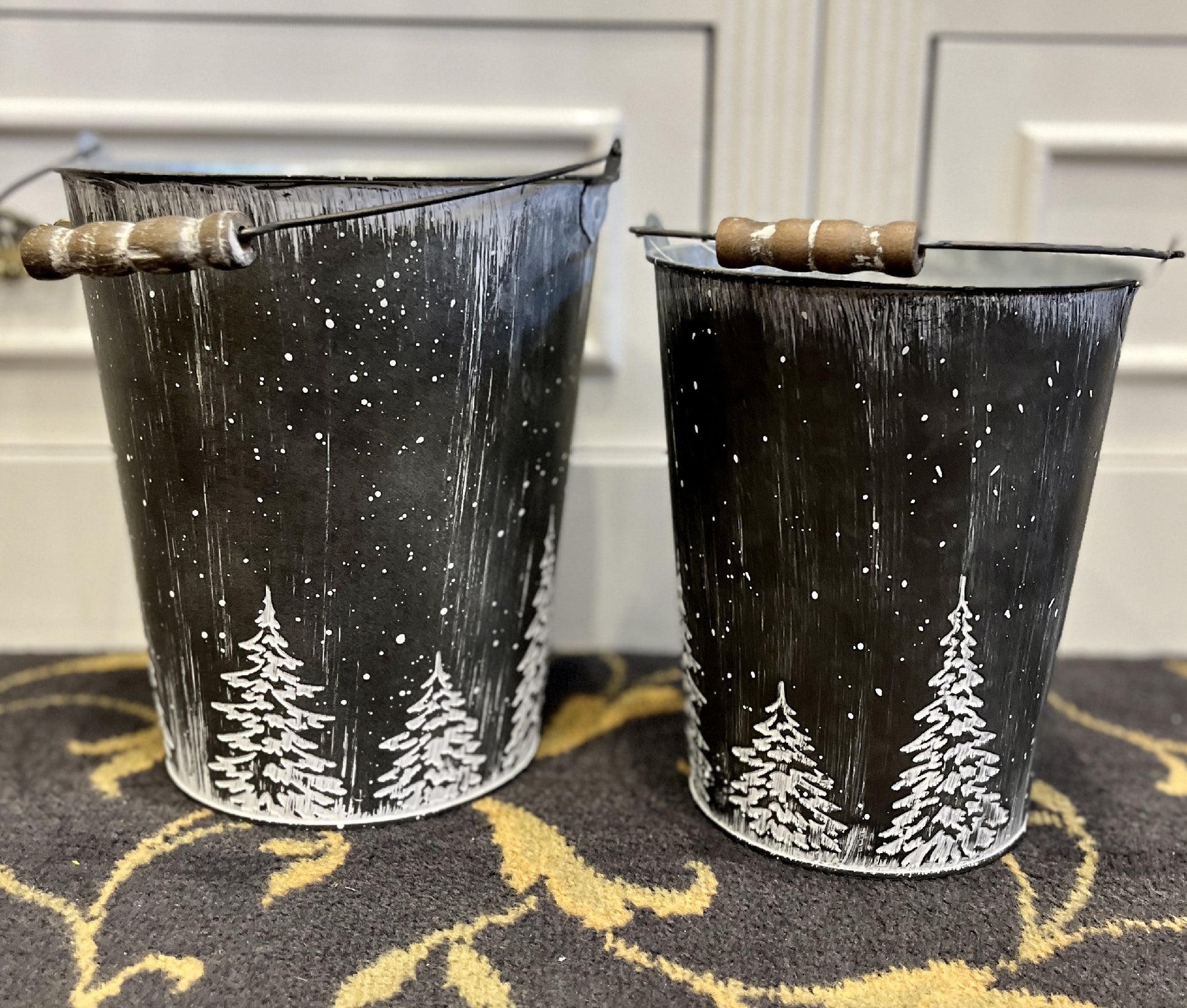 GALVANISED LARGE BUCKET WITH EMBOSSED TREES 9.5 INCH 4355001 – Making ...