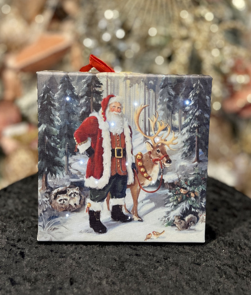 LED SANTA CANVAS FRAME 4339406