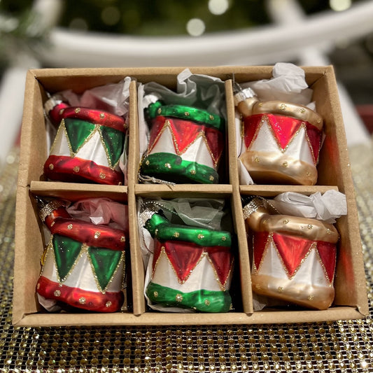 SET OF 6 DRUM HANGING ORNAMENT 4322835