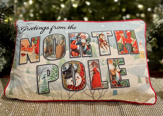 VINTAGE - NORTH POLE PILLOW 4321332
