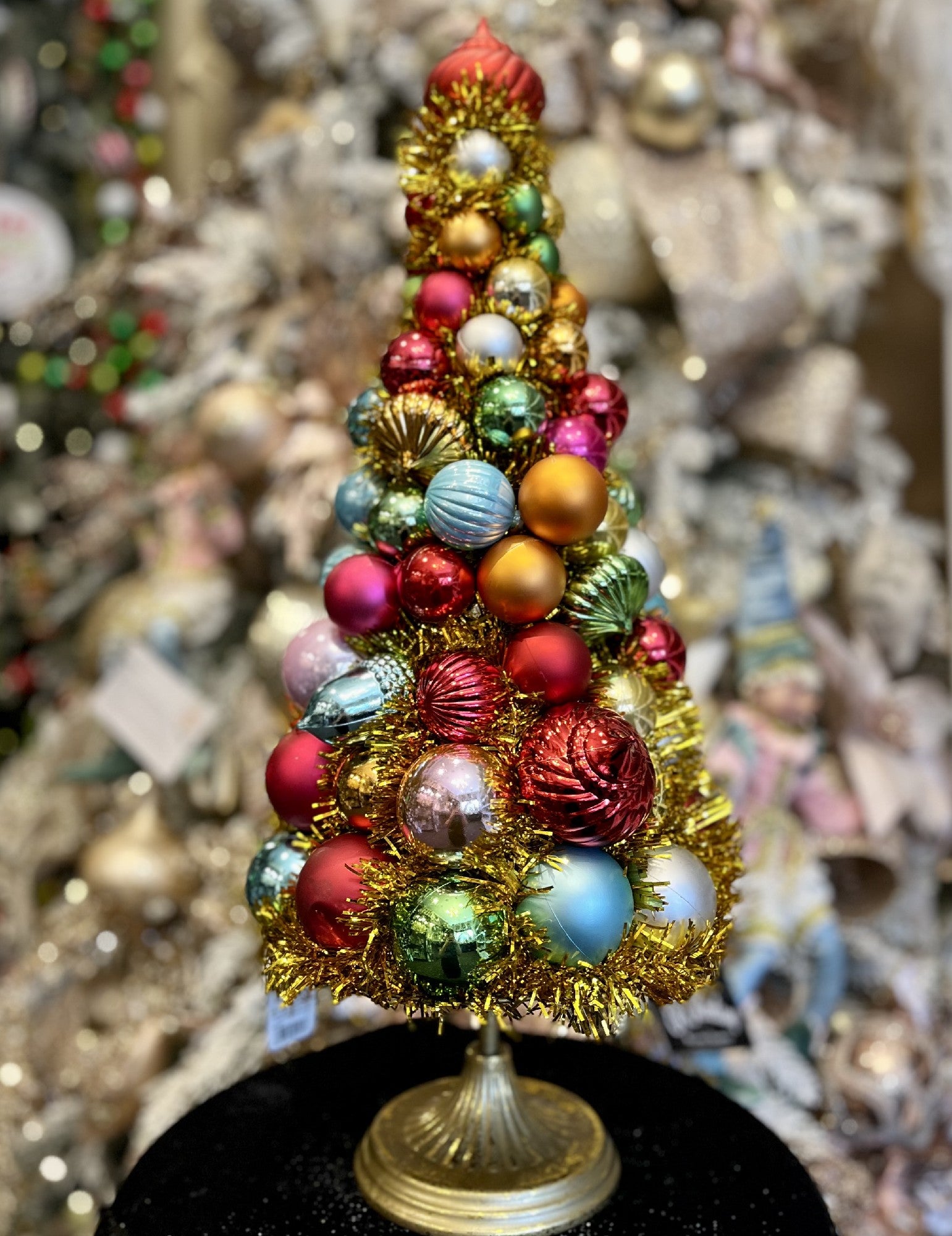 Dright Tree ORNATE 21 INCH TREE ON PEDESTAL 4320081 – MAKING SPIRITS BRIGHT