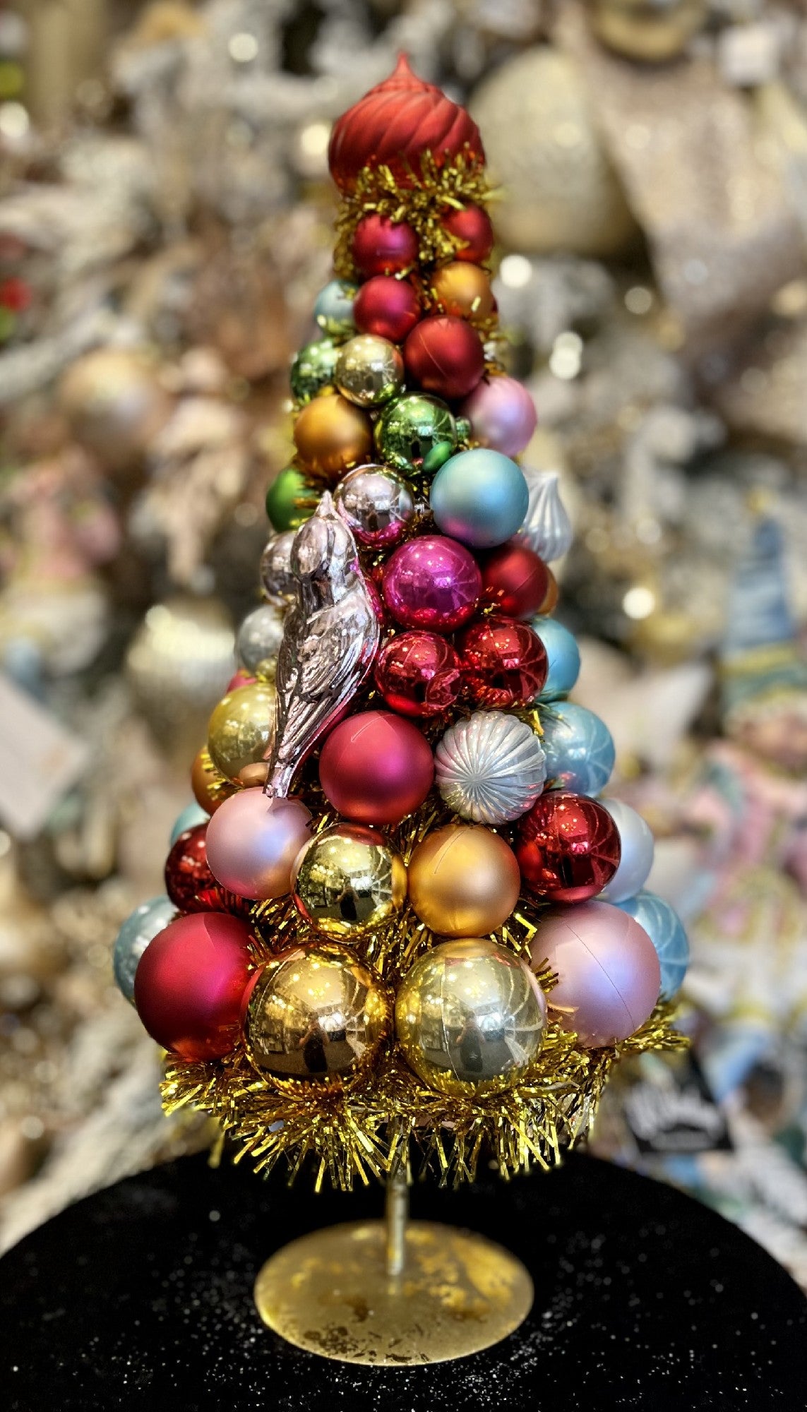 18 Inches Tree ORNATE 18 INCH TREE ON PEDESTAL 4320074 – Making Spirits Bright