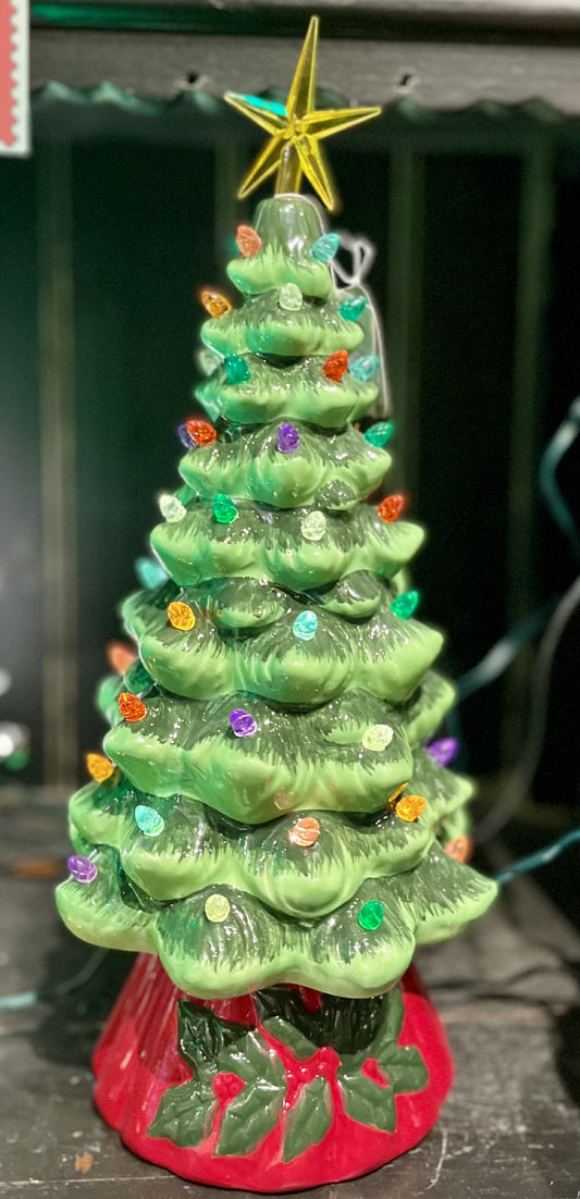 VINTAGE MUSICAL ROTATING 12 INCH TREE WITH TIMER LED 4319111