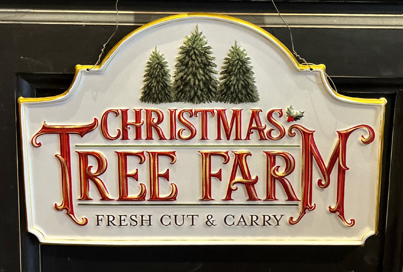 CHRISTMAS TREE FARM 12 INCH HANGING ORNAMENT 4312374