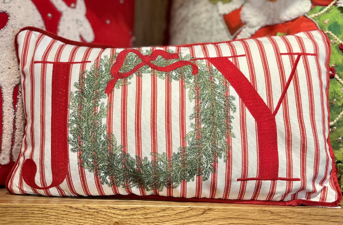 TICKING STRIPE JOY PILLOW 4215981