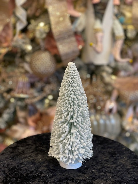 SNOWFLOCKED BRISTLE TREE 24CM 4215510