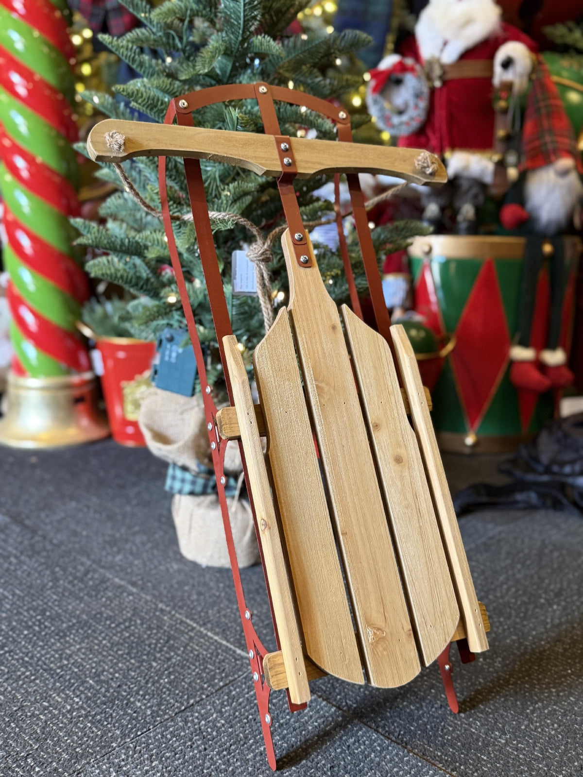 RUSTIC TIMBER SLED 24.5 INCH 4619137