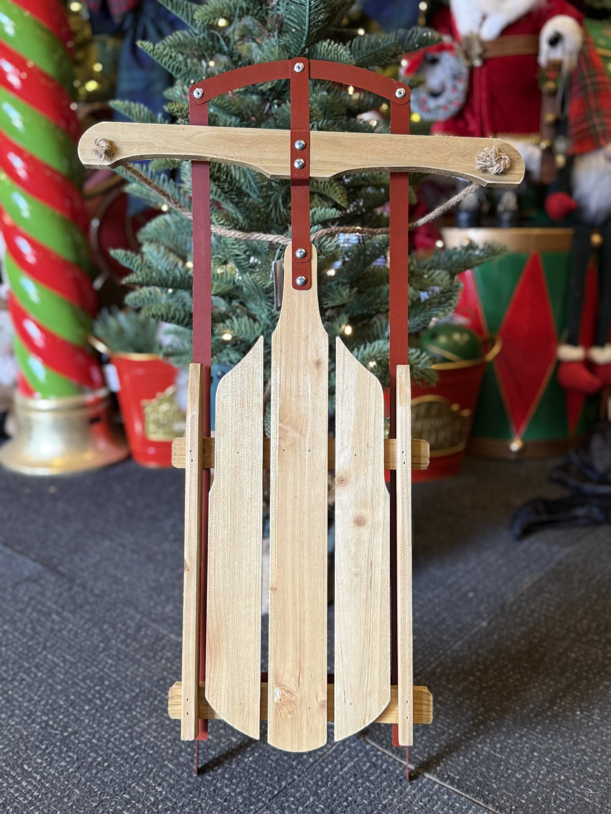 RUSTIC TIMBER SLED 24.5 INCH 4619137