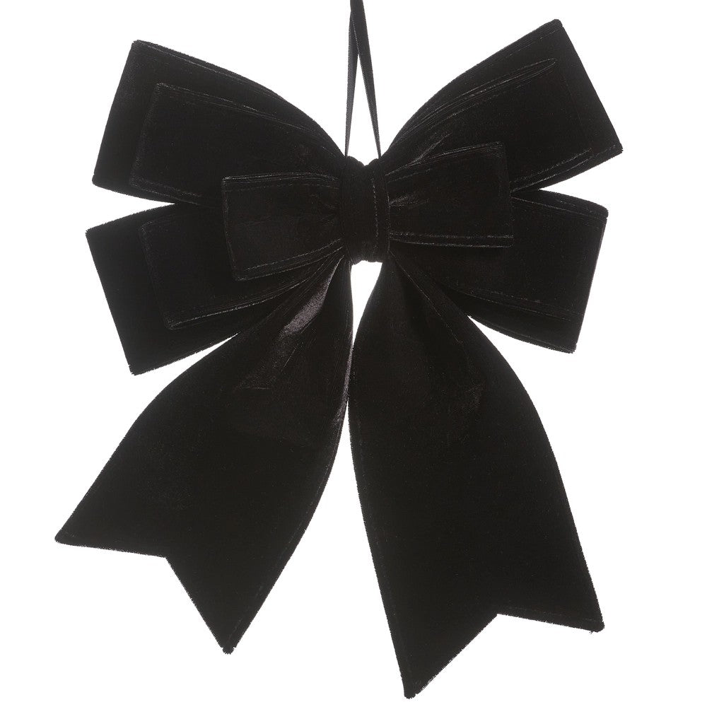BLACK VELVET BOW 30CM 4604503