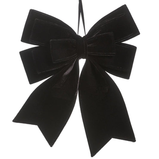 BLACK VELVET BOW 30CM 4604503