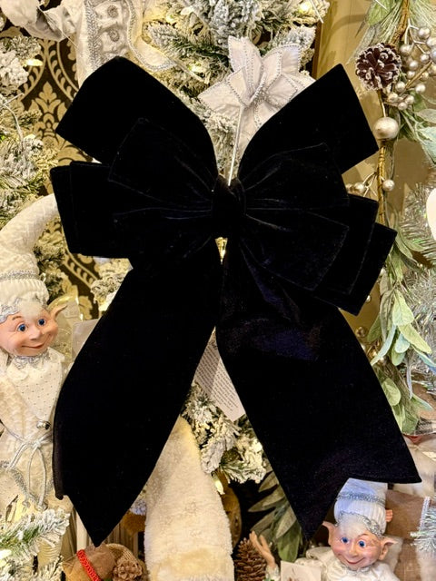BLACK VELVET BOW 55CM 4604502