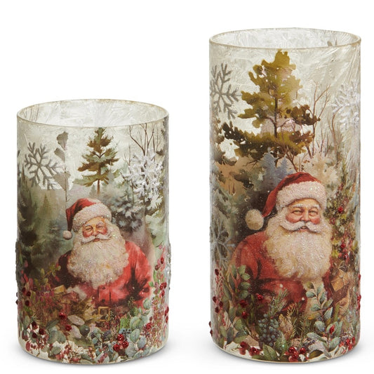 LARGE GLASS SANTA VASE 4524999