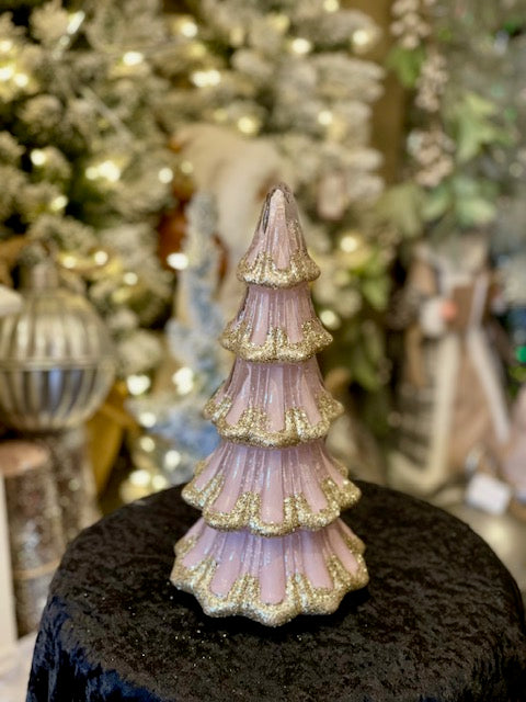 SMALL PINK GOLD GLASS TREE 4516731
