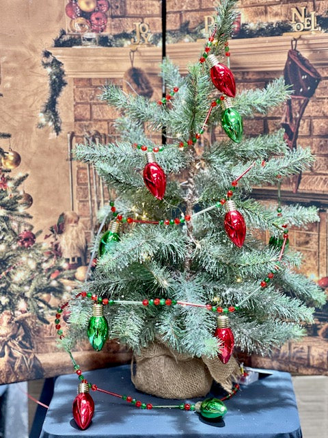 LIGHT BULB GLASS GARLAND 6FT G4222874