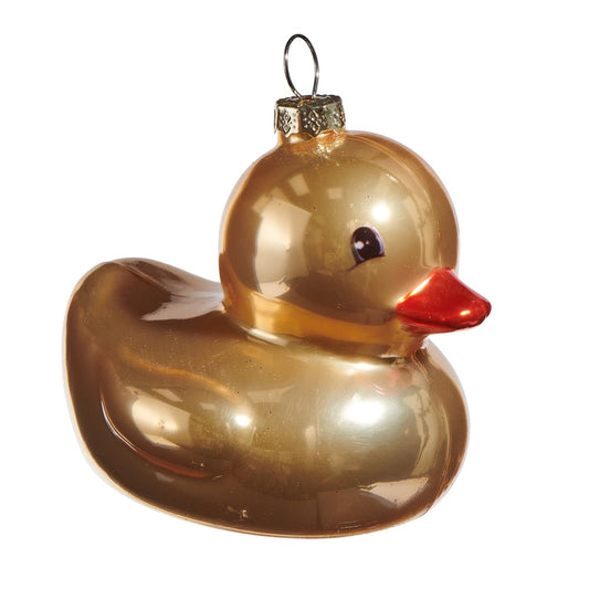 RUBBER DUCK GLASS HANGING ORNAMENT 4524865