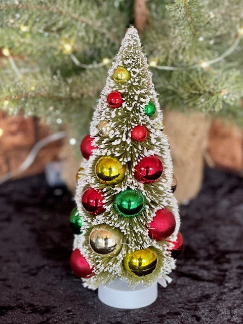 BOTTLE BRUSH TRADITIONAL BAUBLE TREE SMALL 3419003