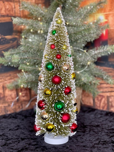 BOTTLE BRUSH TRADITIONAL BAUBLE TREE MEDIUM 3419003