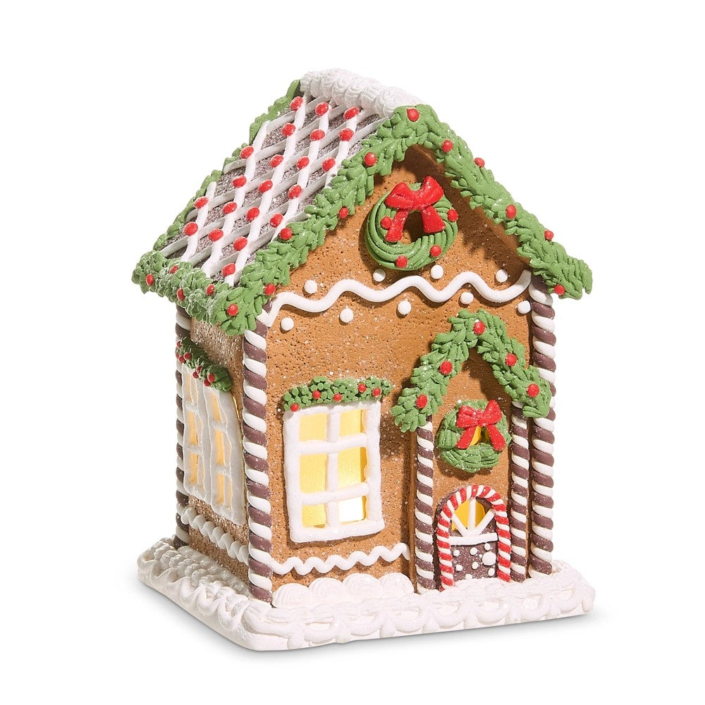 GINGERBREAD HOUSE WITH WREATH LED  4516762