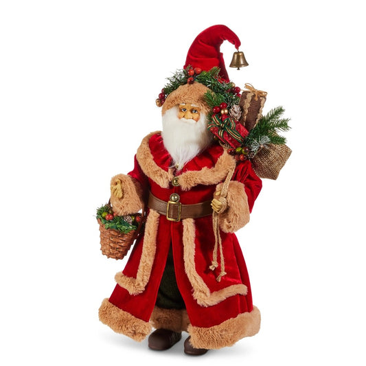 SANTA WOODLAND WITH FUR TRIM 4515537