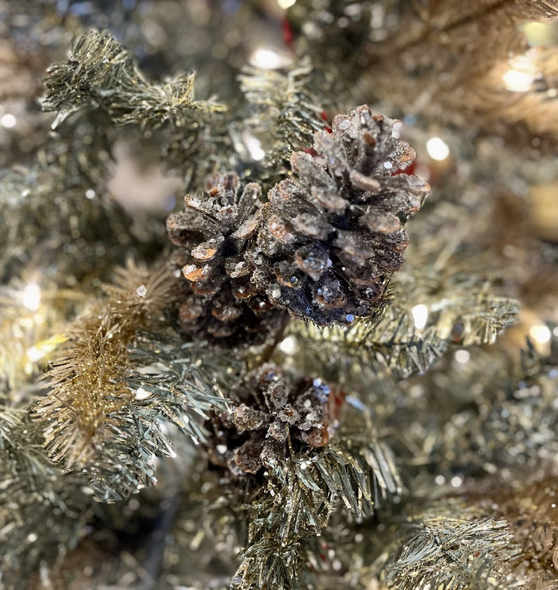 PINECONE FROSTED SPRAY 11 INCH F4206706