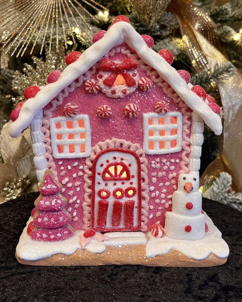 LARGE PINK GINGERBREAD HOUSE 4416249