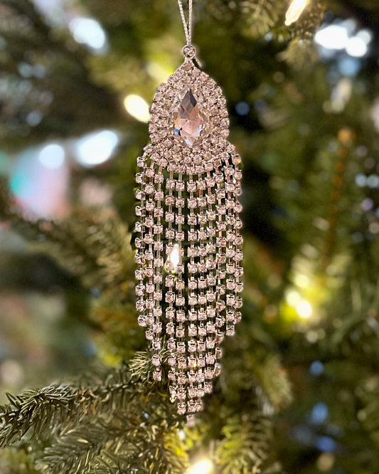 JEWEL DIAMENTE DROPLET HANGING ORNAMENT