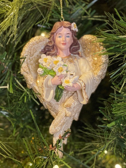 ANGEL ROSE HANGING ORNAMENT