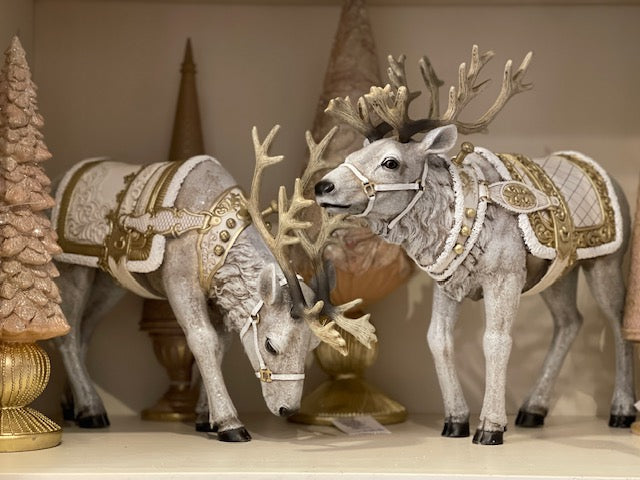 JOSEPH'S STUDIO WINTER WHITE REINDEER PAIR 