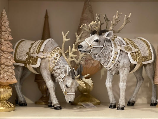 JOSEPH'S STUDIO WINTER WHITE REINDEER PAIR 