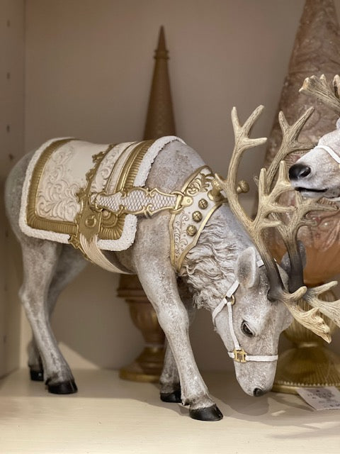 JOSEPH'S STUDIO WINTER WHITE REINDEER PAIR 